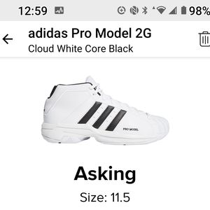 Mens adidas pro model 2G